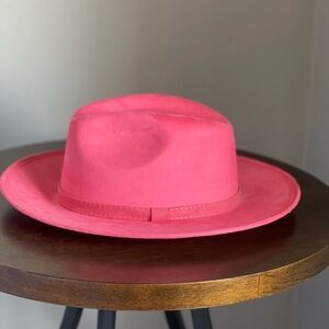 Vibrant Pink Wide Brim Hat